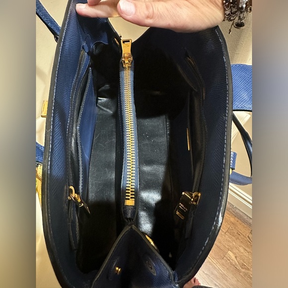 Prada Studded Saffiano Turn Lock Tote - Picture 13 of 16